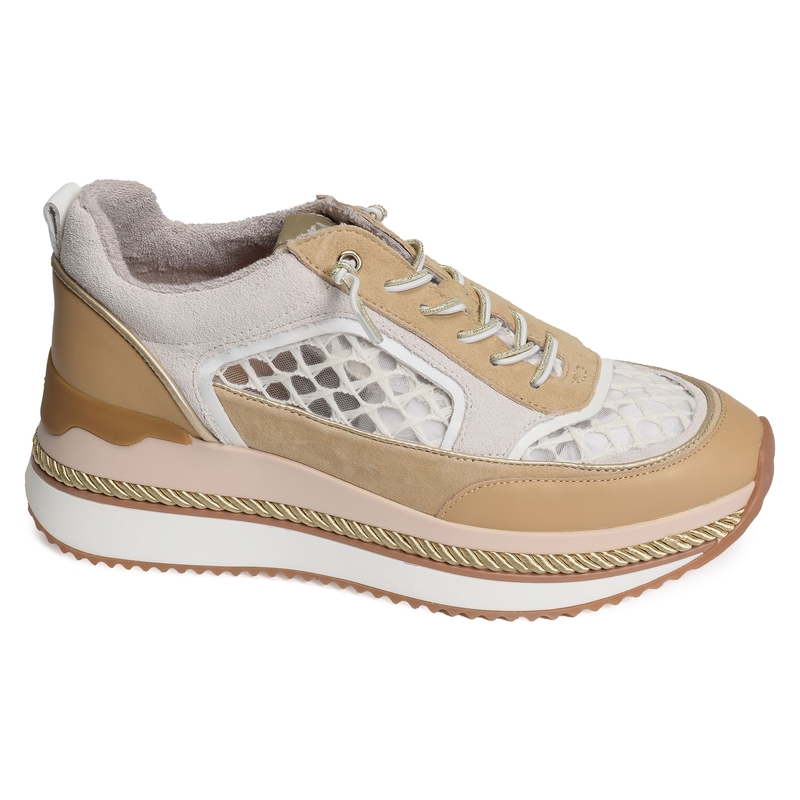 ENON Beige Blanc, Baskets running Mam'zelle