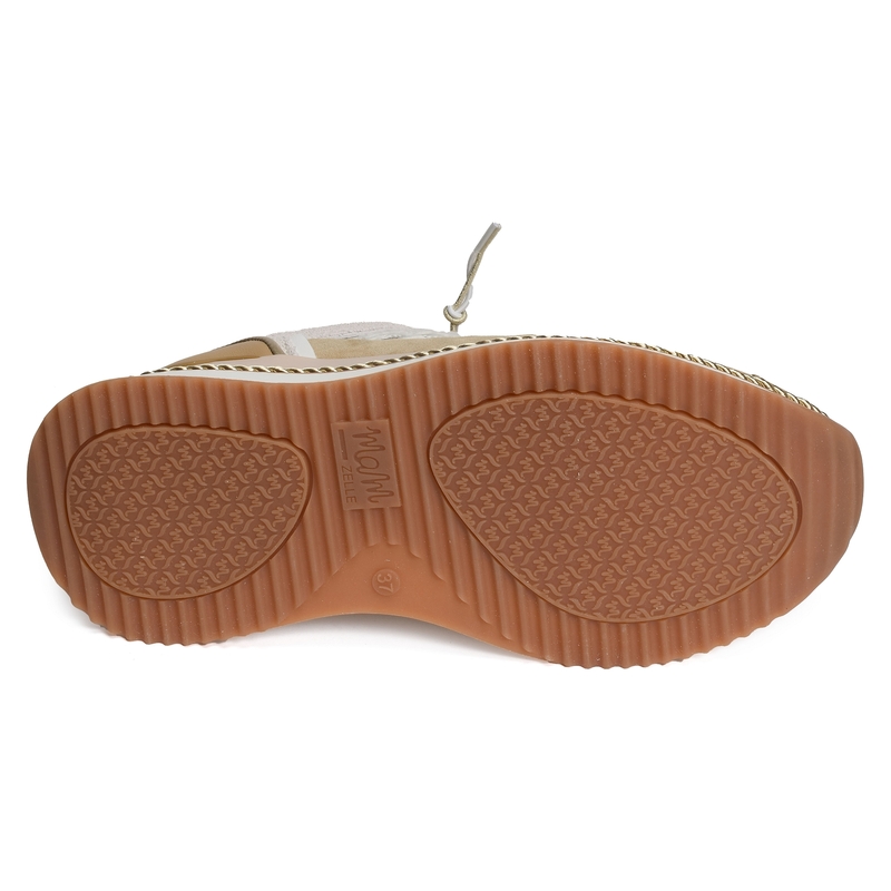 ENON Beige Blanc, Baskets running Mam'zelle