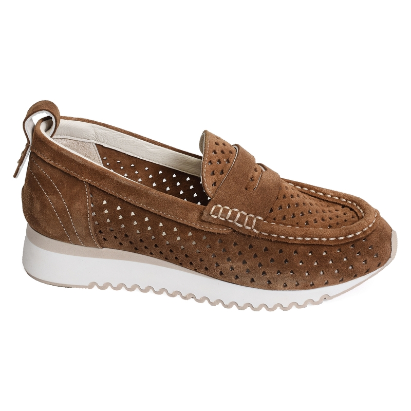 ESPERAUSSES Tabac, Mocassins Coco & Abricot