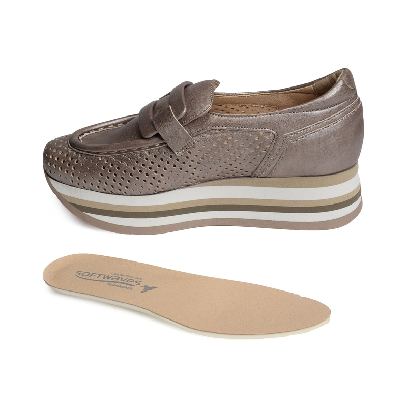 CHER Taupe, Mocassins Softwaves