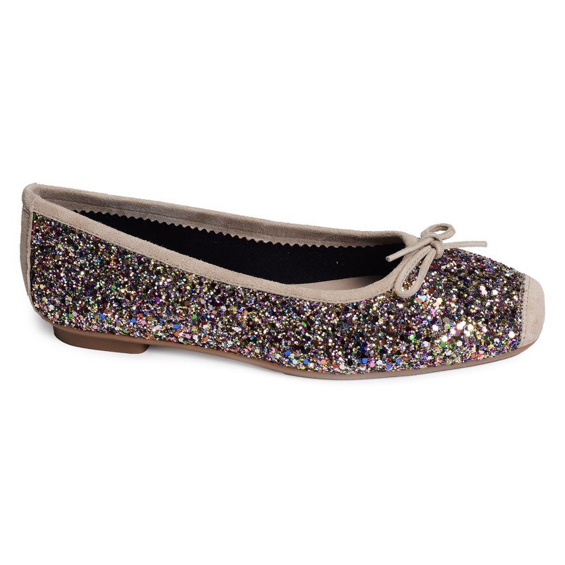 HARMONY GLITTER Multicolore, Ballerines Reqins