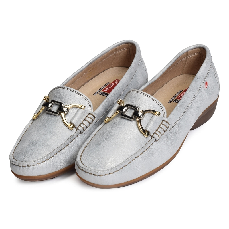 ADUNA F1920 Argent, Mocassins Fluchos