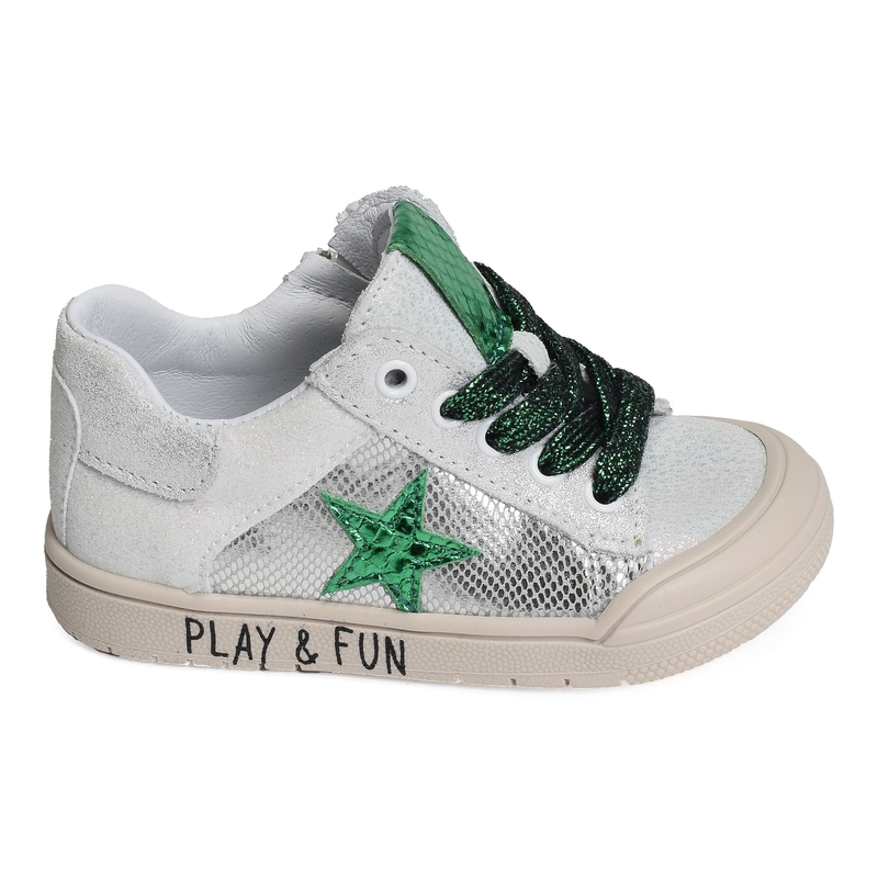 RELAXA Blanc Vert, Chaussures à Lacets Bopy