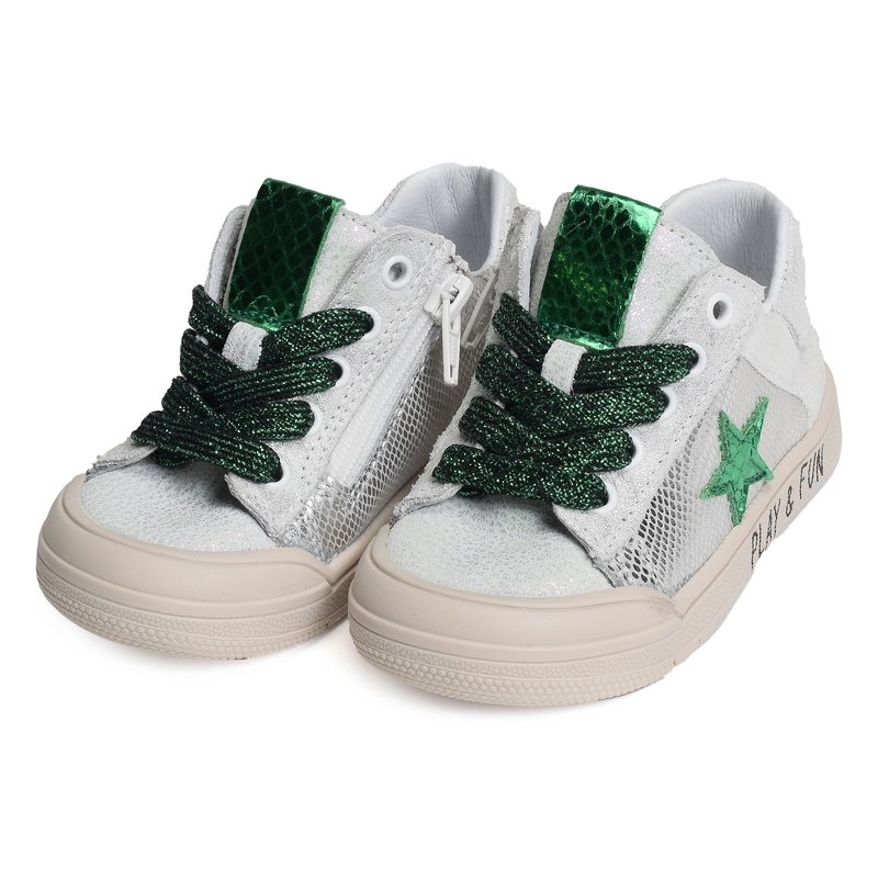 RELAXA Blanc Vert, Chaussures à Lacets Bopy