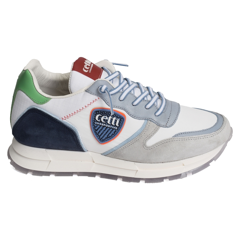 C1336 Blanc Bleu, Baskets running Cetti