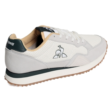 JET STAR Blanc Kaki, Baskets running Le Coq Sportif