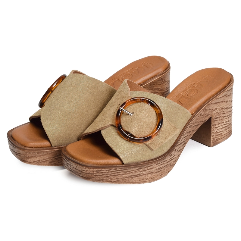 948 Beige Or, Mules Kaola