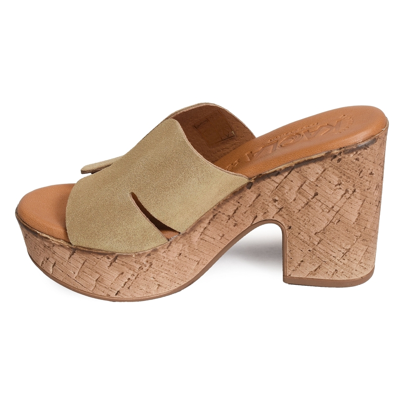 899 Beige Or, Mules Kaola