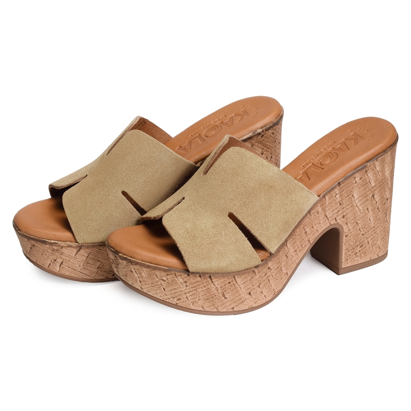 899 Beige Or, Mules Kaola