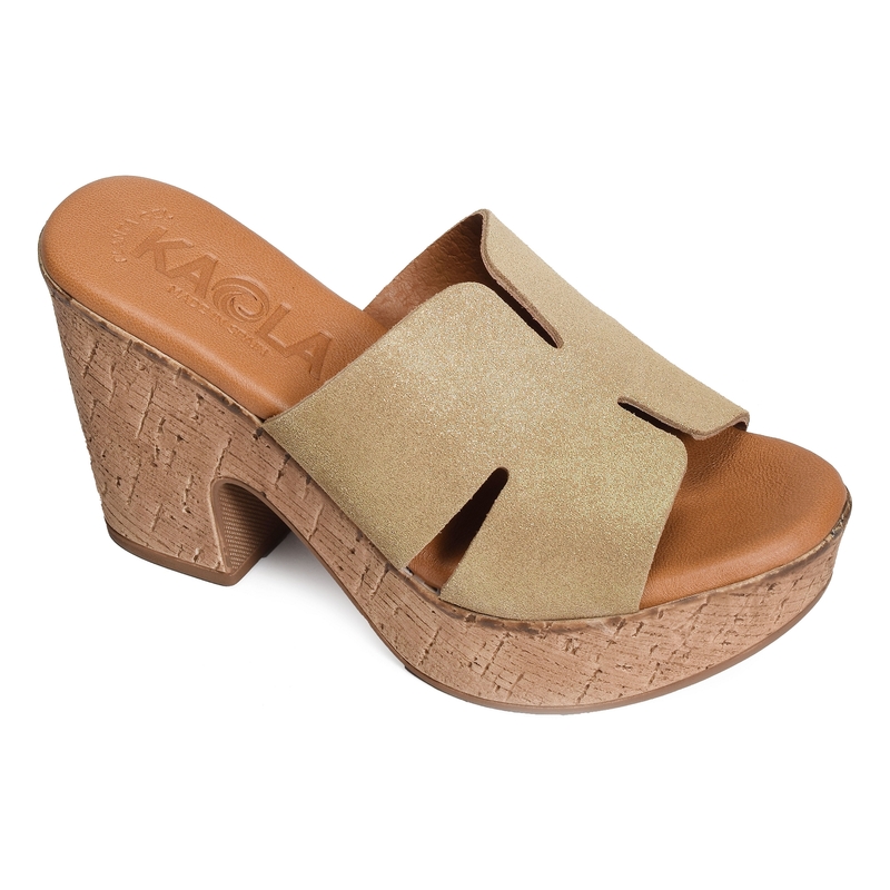 899 Beige Or, Mules Kaola