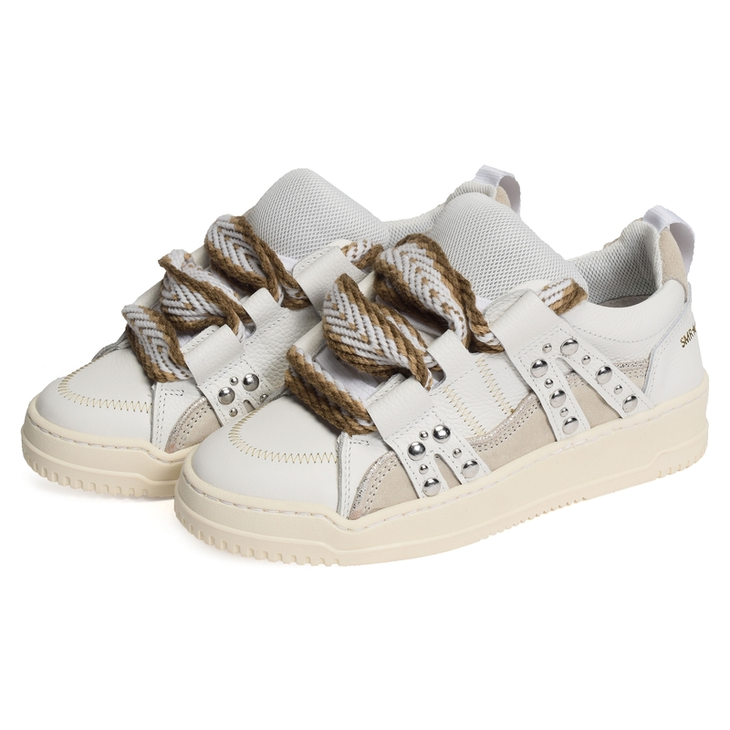 INNA Blanc Marron, Sneakers basses Semerdjian