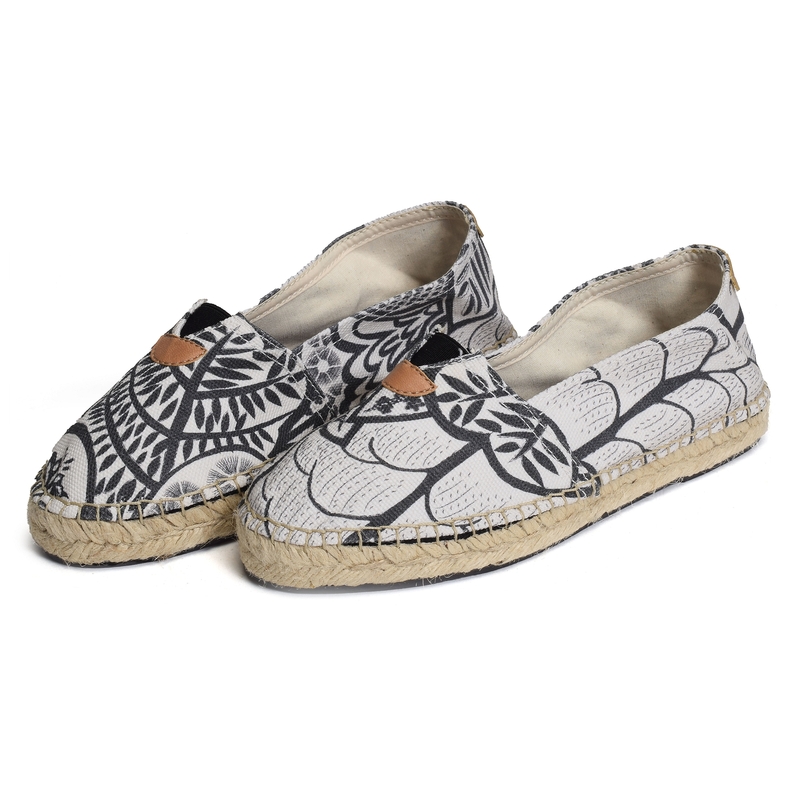 BLANES TJ Blanc Multicolore, Espadrilles Toni Pons