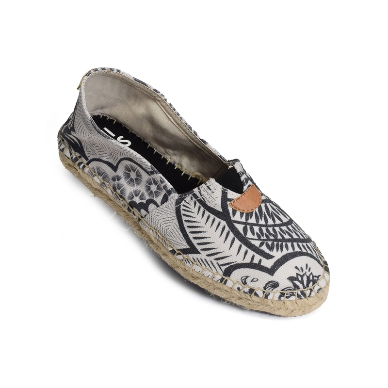 BLANES TJ Blanc Multicolore, Espadrilles Toni Pons