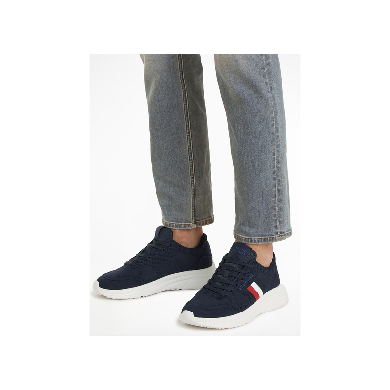 MODERN RUNNER KNIT EVO ESS 5245 Marine, Baskets running Tommy Hilfiger