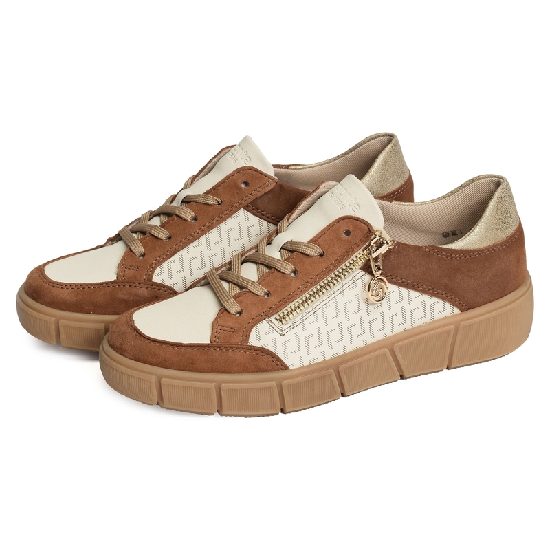 D1T00 Beige Marron, Sneakers basses Remonte