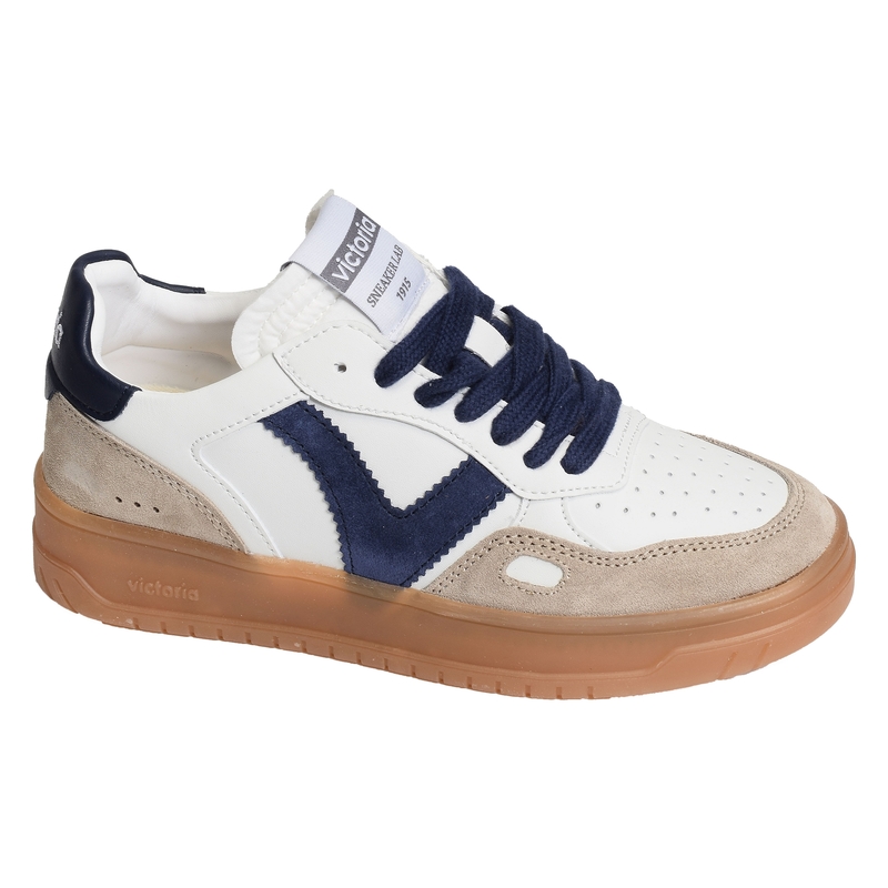 1257125 Blanc Bleu, Sneakers basses Victoria