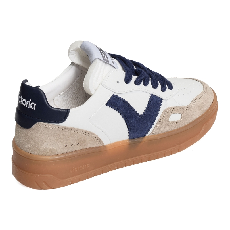 1257125 Blanc Bleu, Sneakers basses Victoria