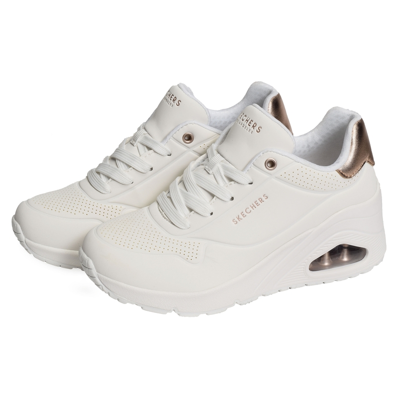 UNO WEDGE HI STEPS Blanc, Baskets running Skechers