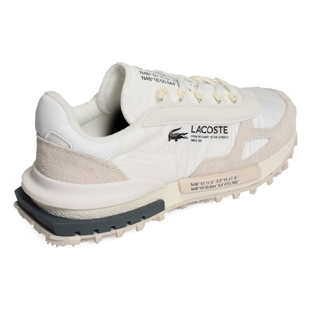 MENS ELITE ACTIVE SNEAKERS Blanc Kaki, Baskets running Lacoste