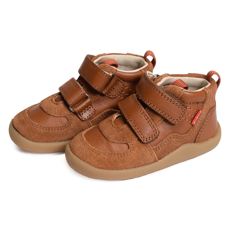 KICKFRESHO BOY Marron, Chaussures à Scratch Kickers