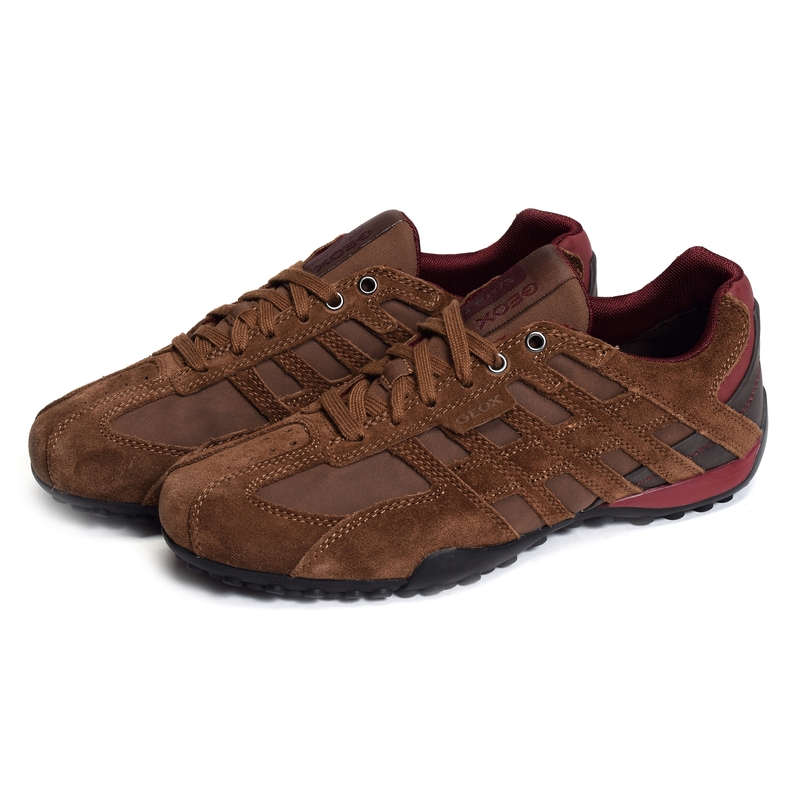 UOMO SNAKE A Marron, Sneakers basses Geox