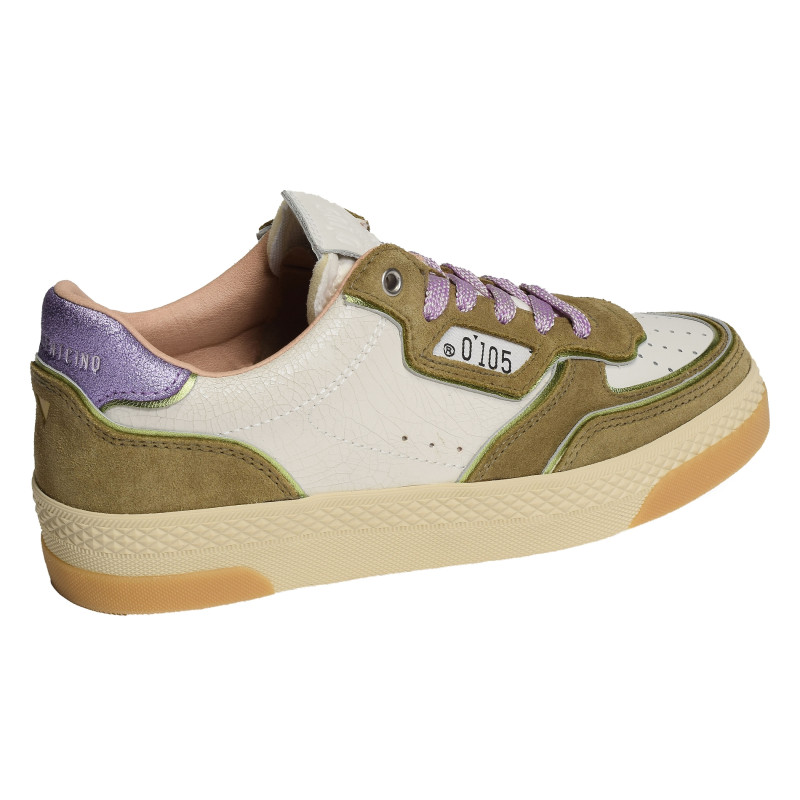 HAZEL Blanc Kaki, Sneakers basses 0-105