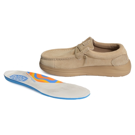 WALLY XTRA SUEDE Beige, Slip-On HeyDude