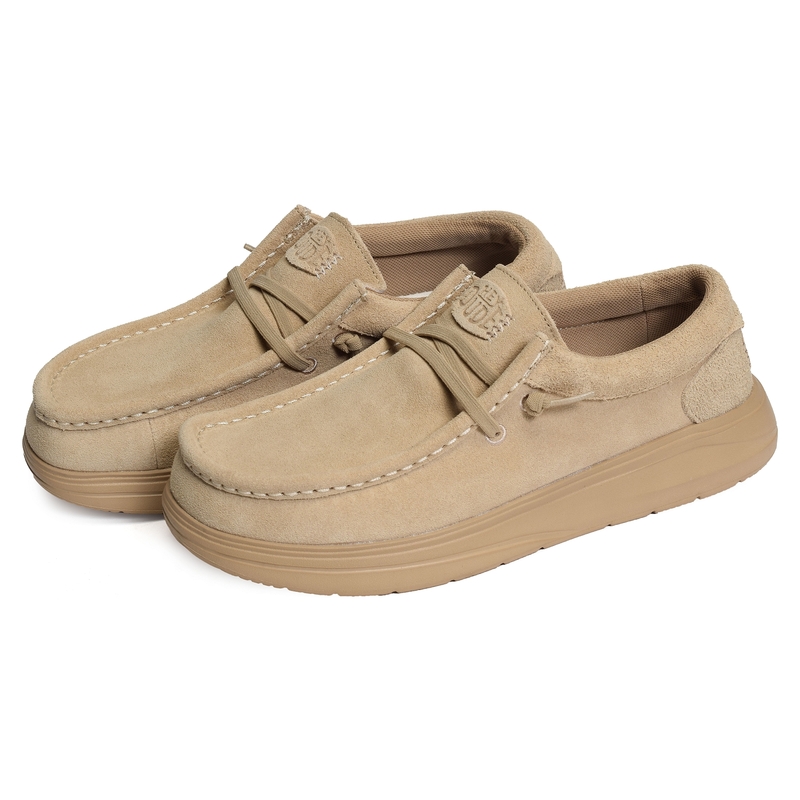 WALLY XTRA SUEDE Beige, Slip-On HeyDude