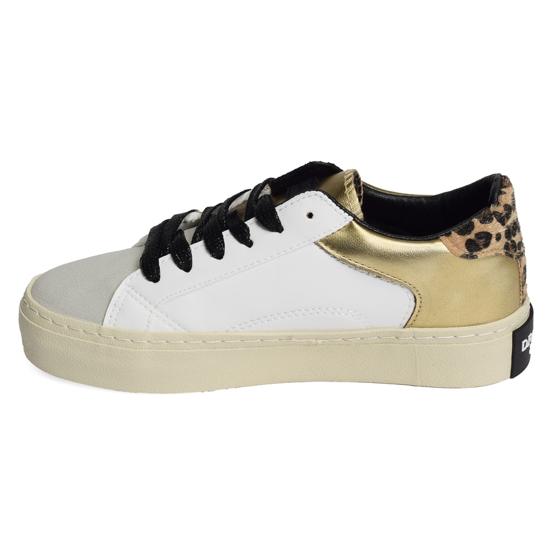 HALF MOON LOW Gold, Sneakers basses D.Franklin