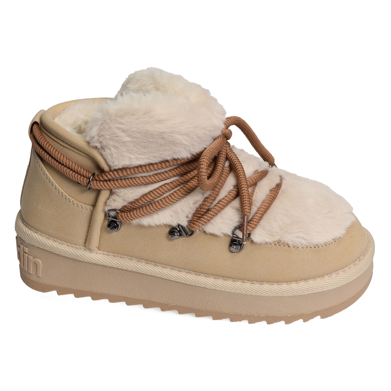 NORDIC TRK FUR LOW Beige, Boots D.Franklin