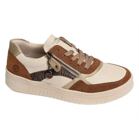 D0J01 Beige Marron, Sneakers basses Remonte