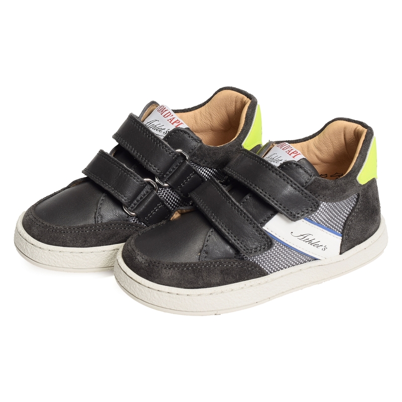 MOUSSE EASY RANCING VELCRO Gris, Chaussures à Scratch Pom d'Api