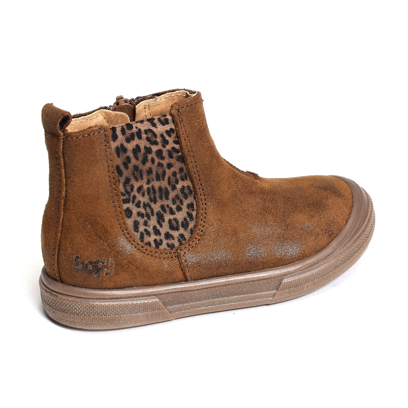 SEBESTAR Marron Léopard, Chelsea boots Bopy