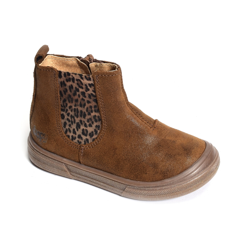 SEBESTAR Marron Léopard, Chelsea boots Bopy