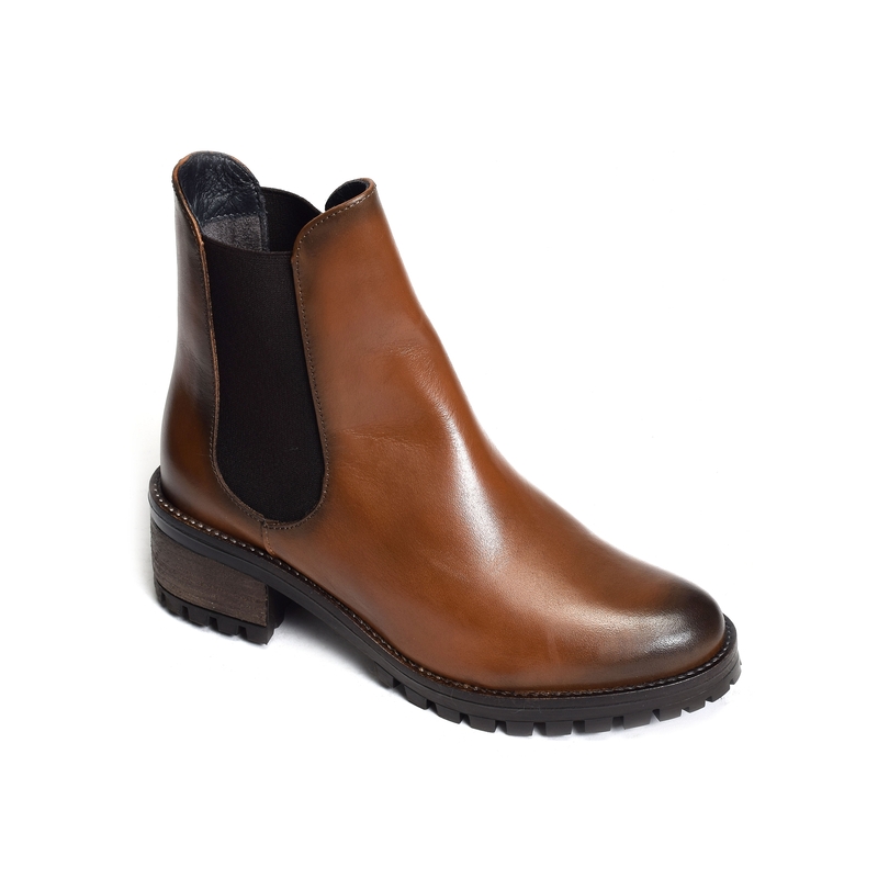 14120 Cognac, Chelsea boots Qootum