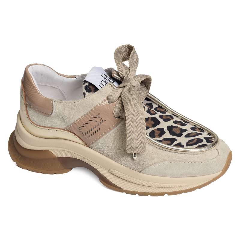 TURBO Taupe, Baskets running Vaddia