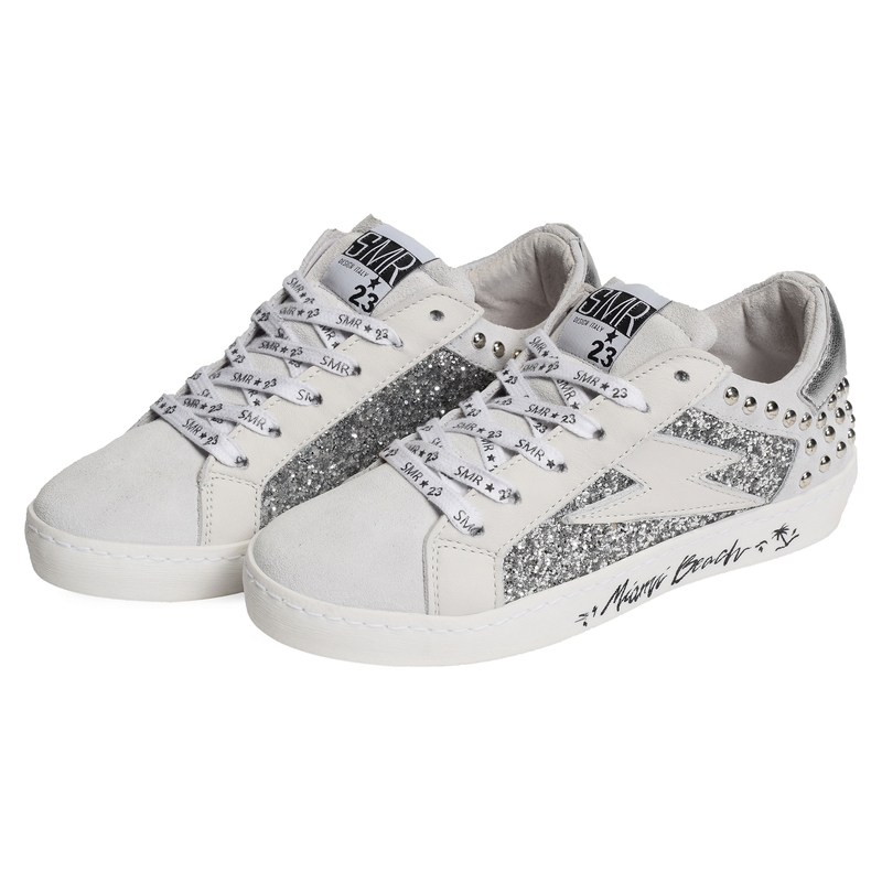 ROY Blanc Argent, Sneakers basses Semerdjian