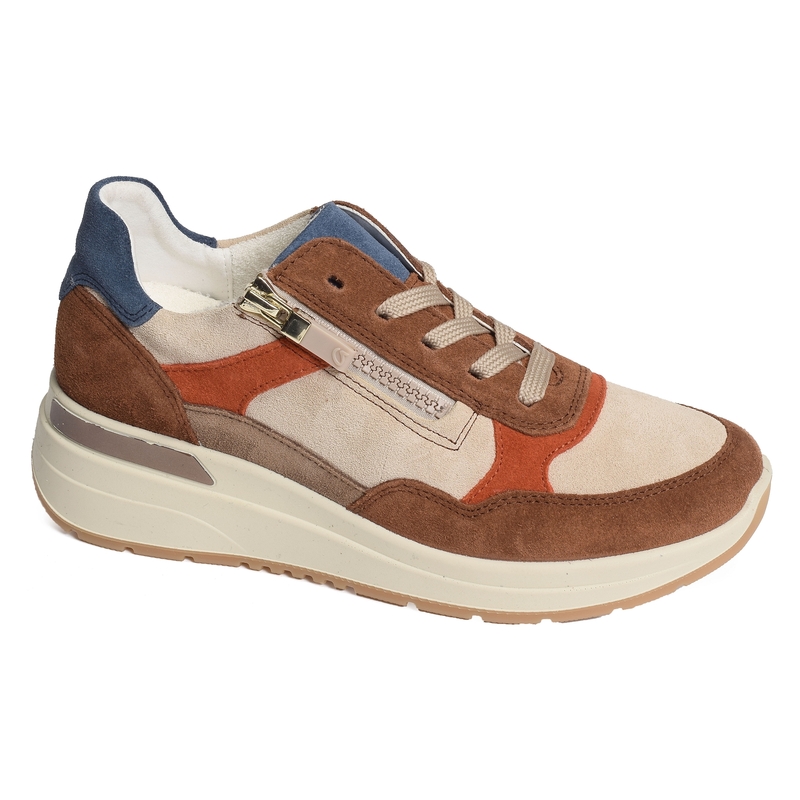 GARDA Beige Marron, Baskets running Ara