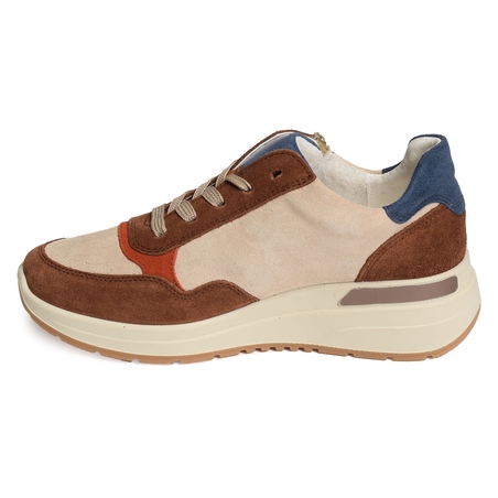 GARDA Beige Marron, Baskets running Ara