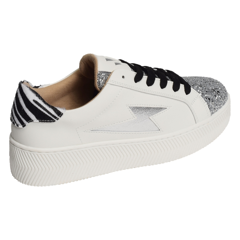 ELLEN Blanc Argent, Sneakers basses Vanessa Wu