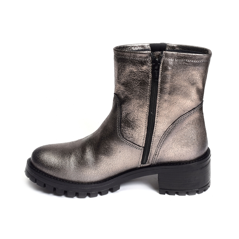 CAICI Gris Métallisé, Bottines Follia Dolce