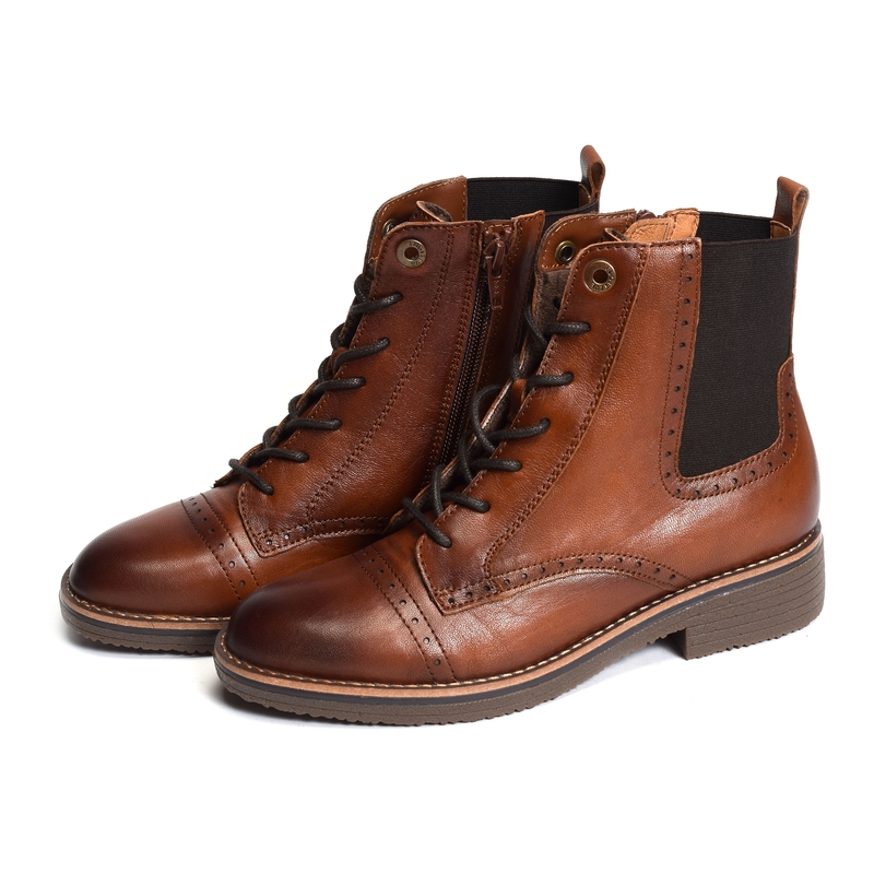 GELINE Cognac, Boots Fugitive