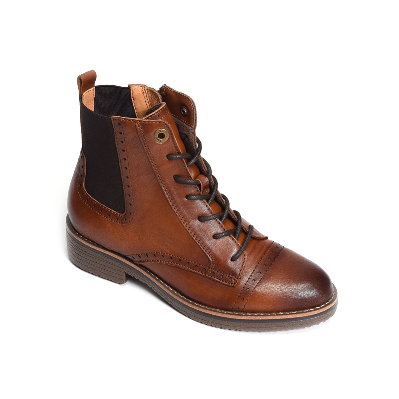 GELINE Cognac, Boots Fugitive