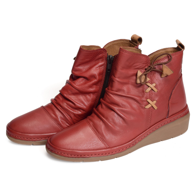 HADRON Rouge, Bottines Madory