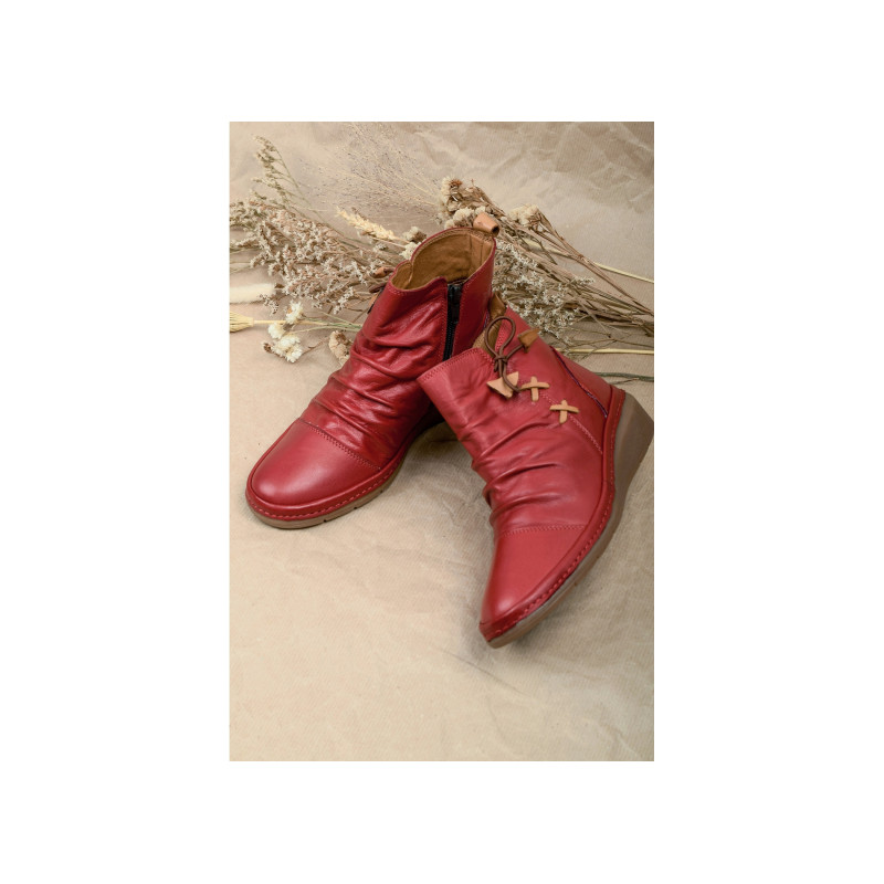 HADRON Rouge, Bottines Madory