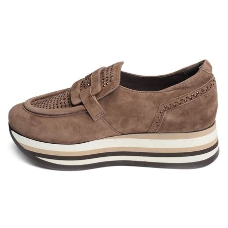 CASTEL Taupe, Mocassins Softwaves