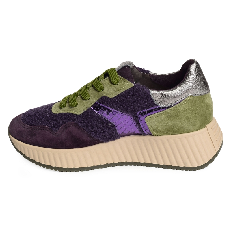 ALANZA Violet Vert, Baskets running Softwaves