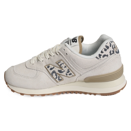 WL574 Blanc Léopard, Sneakers basses New Balance