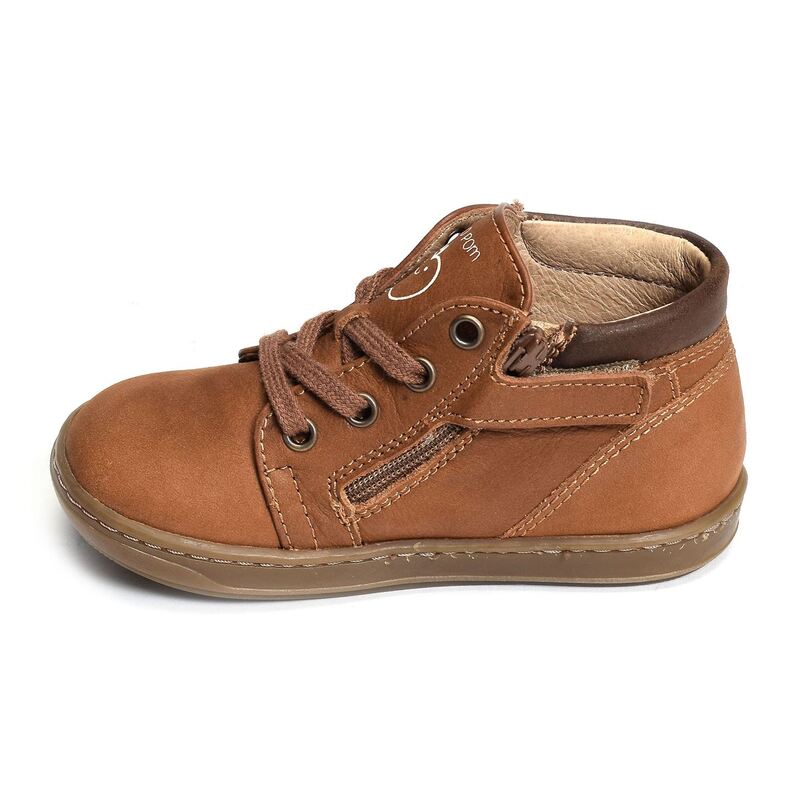 BOUBA ZIP DESERT Camel, Chaussures à Lacets Shoopom