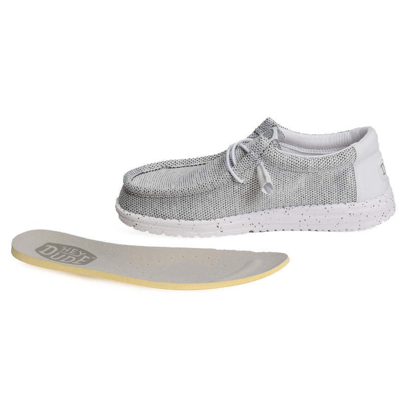 WALLY SOX Blanc, Chaussures basses HeyDude